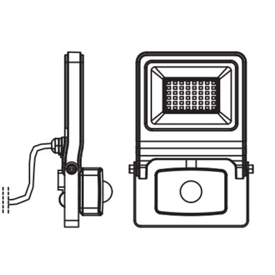 ENDURA® Flood Sensor Warm White PCR 
