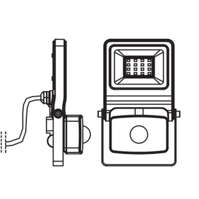 ENDURA® Flood Sensor Warm White PCR 