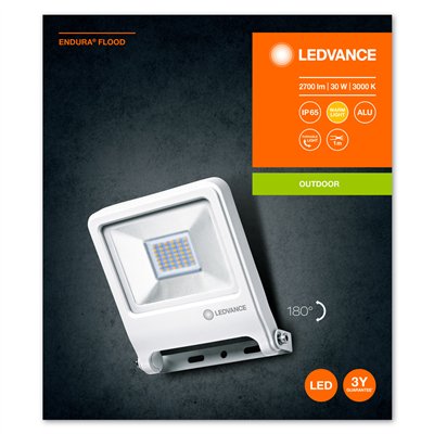 ENDURA® FLOOD Warm White 30 W 3000 K WT