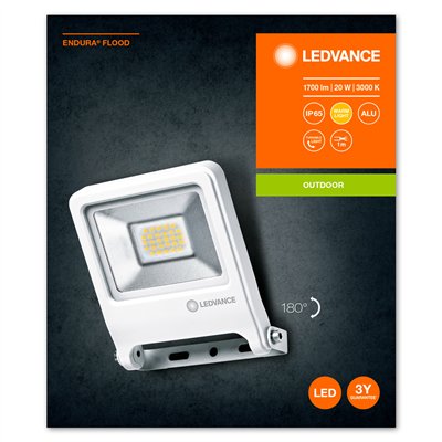 ENDURA® FLOOD Warm White 20 W 3000 K WT
