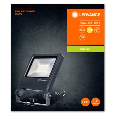 ENDURA® GARDEN FLOOD Spike 20W 3000K
