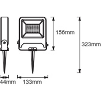 ENDURA® GARDEN FLOOD Spike 20W 3000K