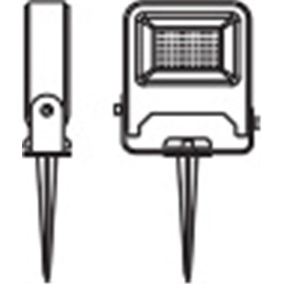 ENDURA® GARDEN FLOOD Spike 10W 3000K