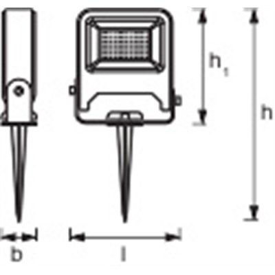 ENDURA® GARDEN FLOOD Spike 10W 3000K
