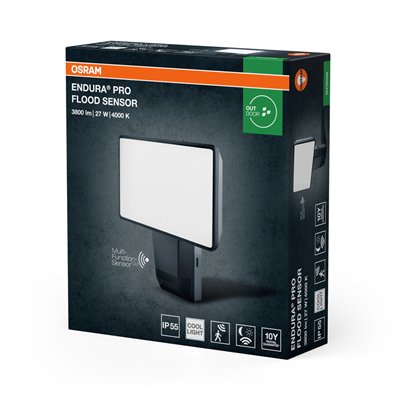 ENDURA® PRO FLOOD SENSOR 27W 4000K IP55 Dark Gray