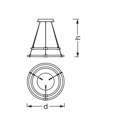 Decor Aura 2XPendant 21W 830 Click DIM