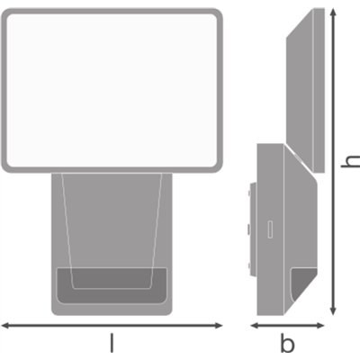 ENDURA® PRO FLOOD SENSOR 15W 4000K IP55 Dark Gray
