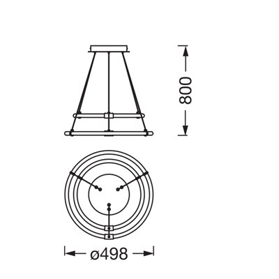 Decor Aura 2XPendant 21W 830 Click DIM