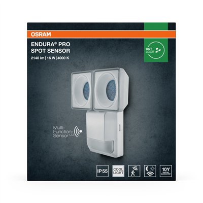 ENDURA® PRO SPOT SENSOR 16W 4000K IP55 White