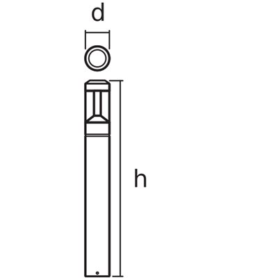 ENDURA® STYLE LANTERN MODERN Modern 90cm 12W