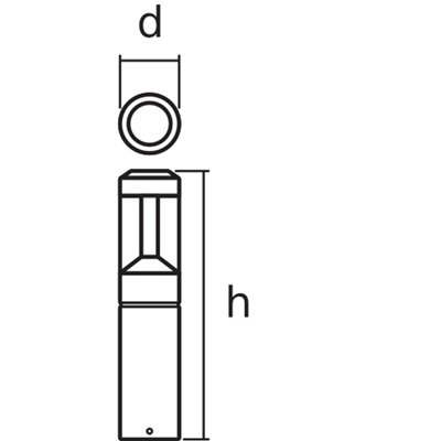ENDURA® STYLE LANTERN MODERN Modern 50cm 12W