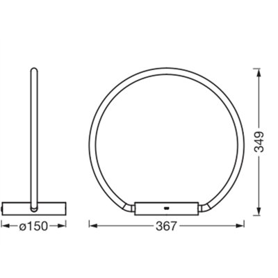 Decor Aura Table 10W 830 Touch DIM USB