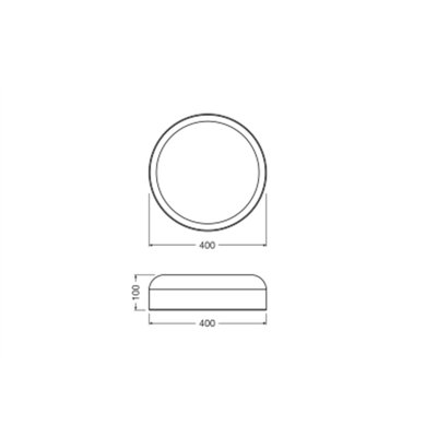 Decor Bamboo Paper Ceiling 400 18W 830 Brown