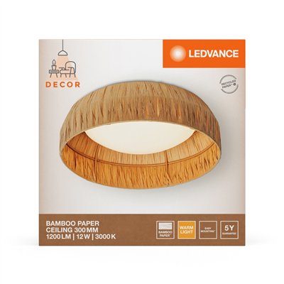 Decor Bamboo Paper Ceiling 300 12W 830 Brown