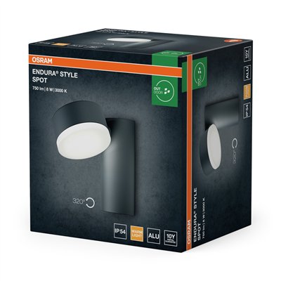 ENDURA® STYLE SPOT ROUND 8W Dark Gray