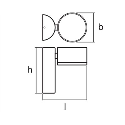 ENDURA® STYLE SPOT ROUND 8W Dark Gray