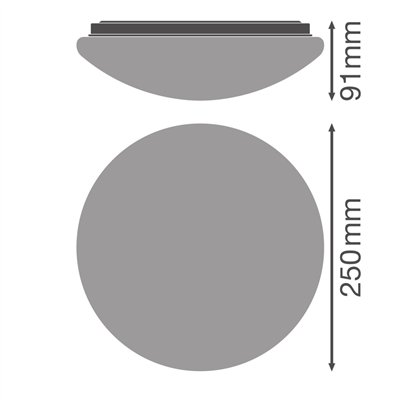 Essentials Ceiling 250mm 13W 6500K