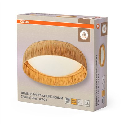 Decor Bamboo Paper Ceiling 500 28W 830 Brown