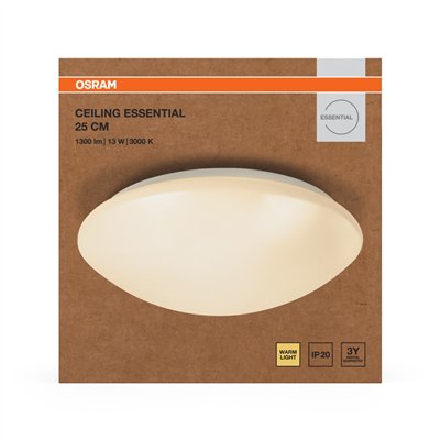 Essentials Ceiling 250mm 13W 3000K