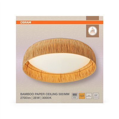 Decor Bamboo Paper Ceiling 500 28W 830 Brown
