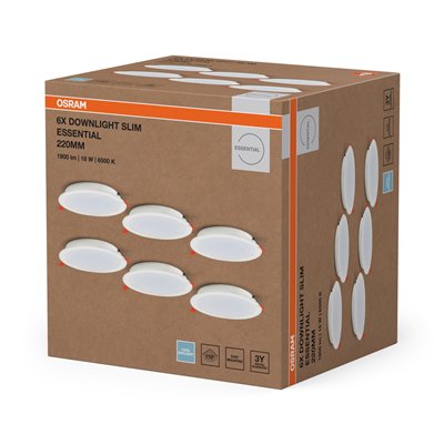 ESSENTIALS DOWNLIGHTS 18W 220mm 865 White