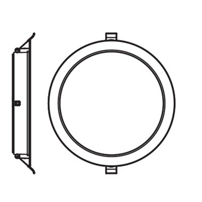 ESSENTIALS DOWNLIGHTS 18W 220mm 840 White