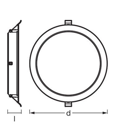 ESSENTIALS DOWNLIGHTS 18W 220mm 840 White