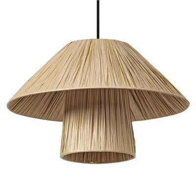 Decor Bamboo Paper Hut Pendant 400 E27 Brown