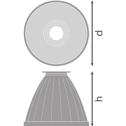 TRACKLIGHT SPOT REFLECTOR D95 FL