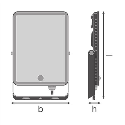 Essentials Floodlights Sensor 50W 3000K