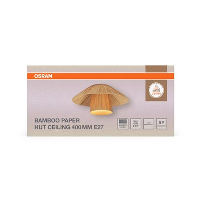 Decor Bamboo Paper Hut Ceiling 400 E27 Brown