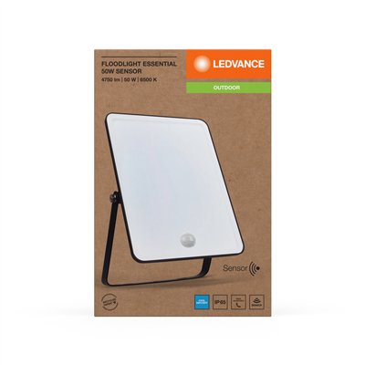 Essentials Floodlights Sensor 50W 6500K