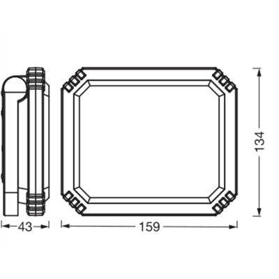 ESSENTIALS WORKLIGHT BATTERY Panel 10W 865 Black