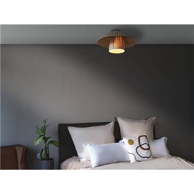 Decor Bamboo Paper Hut Ceiling 400 E27 Brown