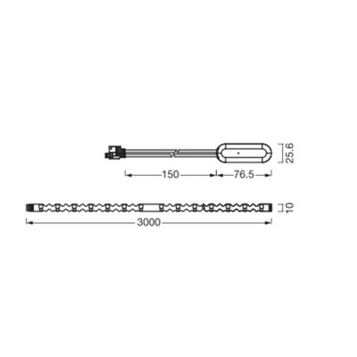 FLEX BENDABLE RGB + W 3M RGB 830 Remote Control