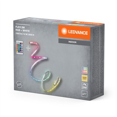 FLEX RGB WITH REMOTE CONTROL 5M RGB + RC