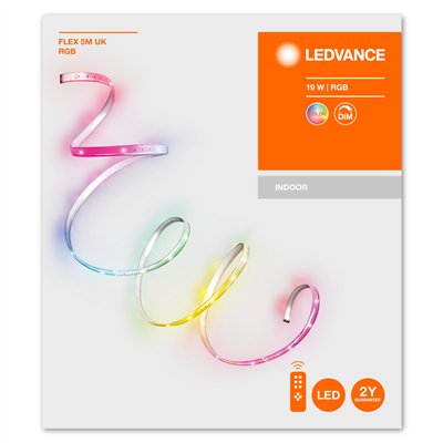 FLEX STRIP MULTICOLOR 5M UK RGB + RC