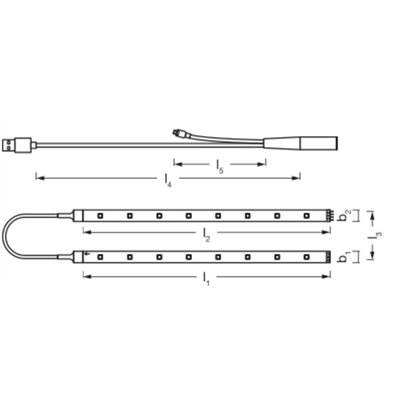 FLEX TV MOOD LIGHT RGB Remote Control USB