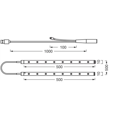 FLEX TV MOOD LIGHT RGB Remote Control USB