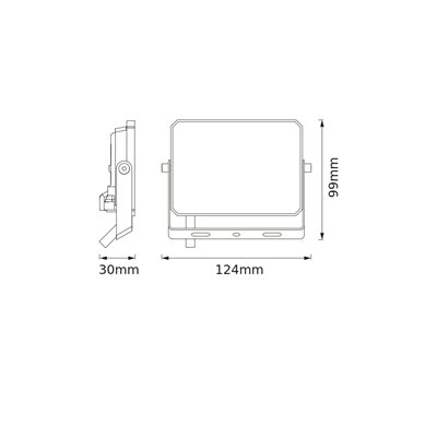 FLOODLIGHT EFFECT 20W 865 BLACK