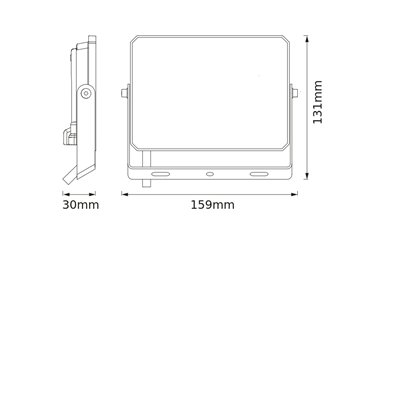 FLOODLIGHT EFFECT 30W 840 BLACK