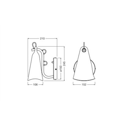 Decor Bell Wall E27 color