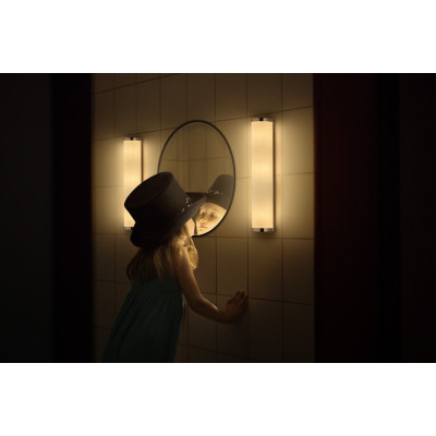 Bathroom Wall Luminaire IP44 E14 455mm E14 Chrome