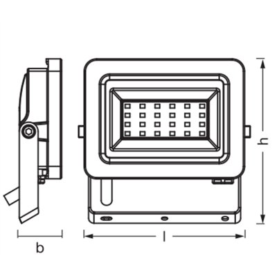 FLOODLIGHTS ENERGY EFFICIENCY 5W 840 Dark Grey