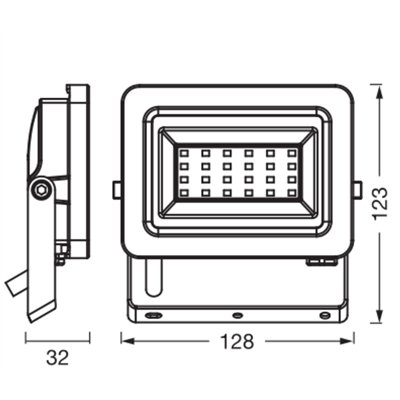FLOODLIGHTS ENERGY EFFICIENCY 5W 840 Dark Grey