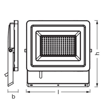 FLOODLIGHTS ENERGY EFFICIENCY 24,5W 840 Dark Grey​