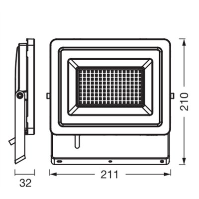 FLOODLIGHTS ENERGY EFFICIENCY 24,5W 840 Dark Grey​