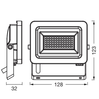 FLOODLIGHTS ENERGY EFFICIENCY 15W 840 Dark Grey​