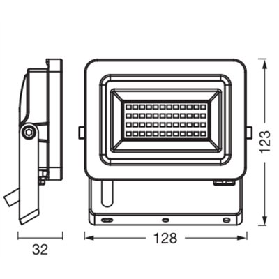 FLOODLIGHTS ENERGY EFFICIENCY 10W 840 Dark Grey​
