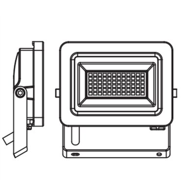 FLOODLIGHTS ENERGY EFFICIENCY 15W 840 Dark Grey​